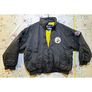 Pittsburgh Steelers Pro Player Winter Jacket Size XL Full Zip